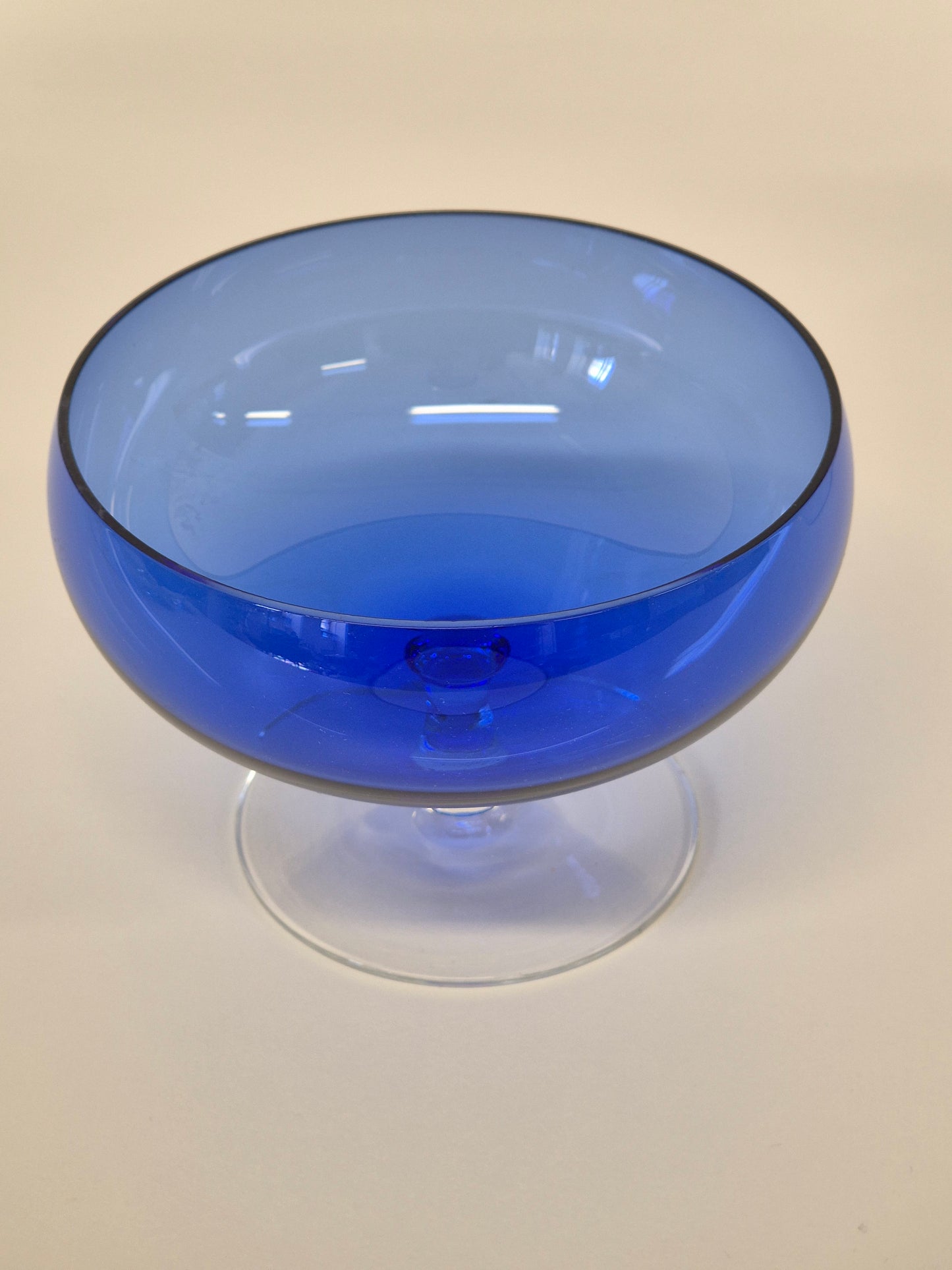 Vintage Kumela serveerglas – Fins handgeblazen glaswerk