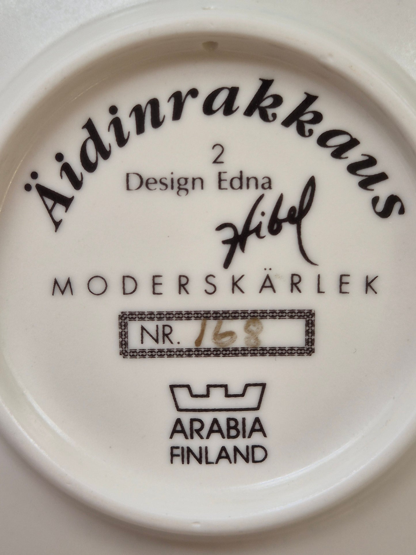 Arabia “Äidin rakkaus” Wandbord – Edna Hibel (1980)