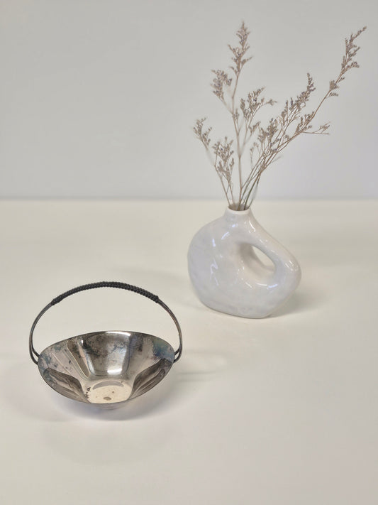 Vintage serveerschaal met handvat – functionele charme en tijdloos design