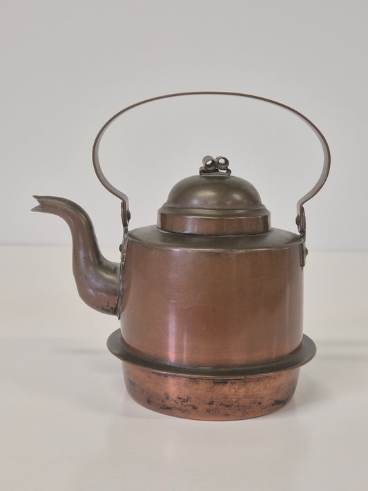 Vintage koperen waterkoker – 1 liter inhoud | Klassieke rustieke charme