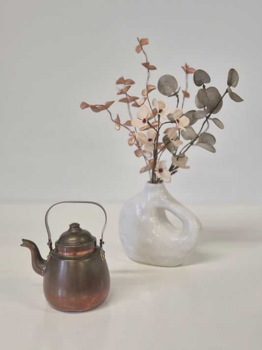 Vintage Opa koperen theepot – 0,5 liter | Scandinavisch handgemaakt kookgerei
