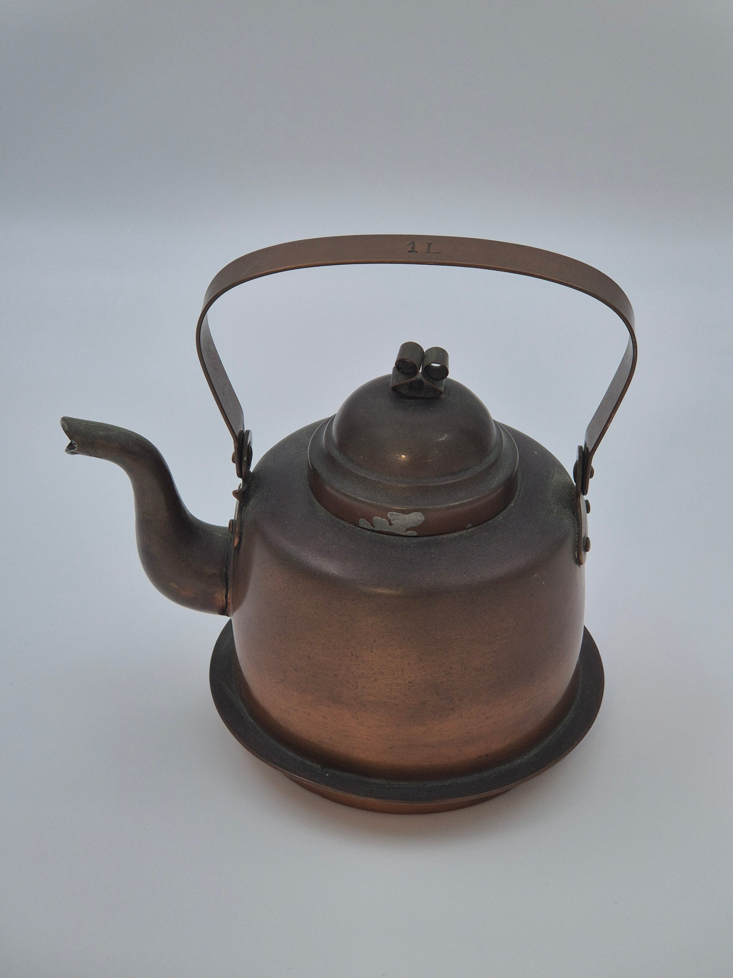 Vintage koperen waterkoker – 1 liter inhoud