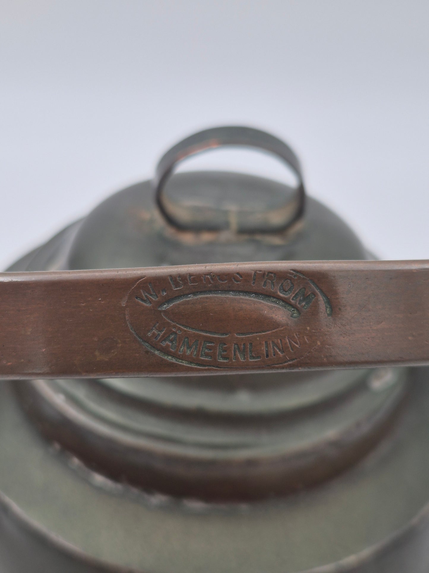 Vintage W. Bergström Hämeenlinna koperen theepot – Fins handgemaakt kookgerei
