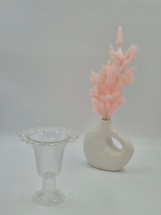 Masserini Barroco Punch Bowl op Voet – Italiaans Kunstglas, jaren 70 Mid-Century