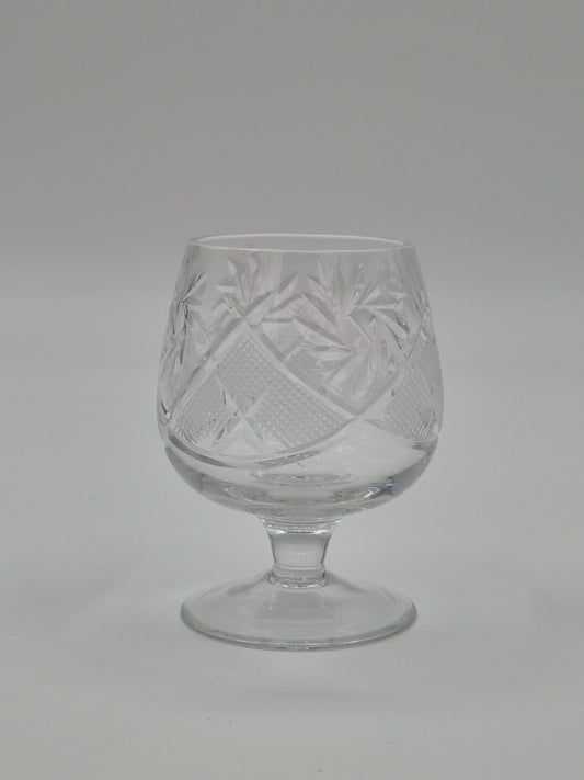 Vintage Crystal Cognac Glasses (Set of Two)