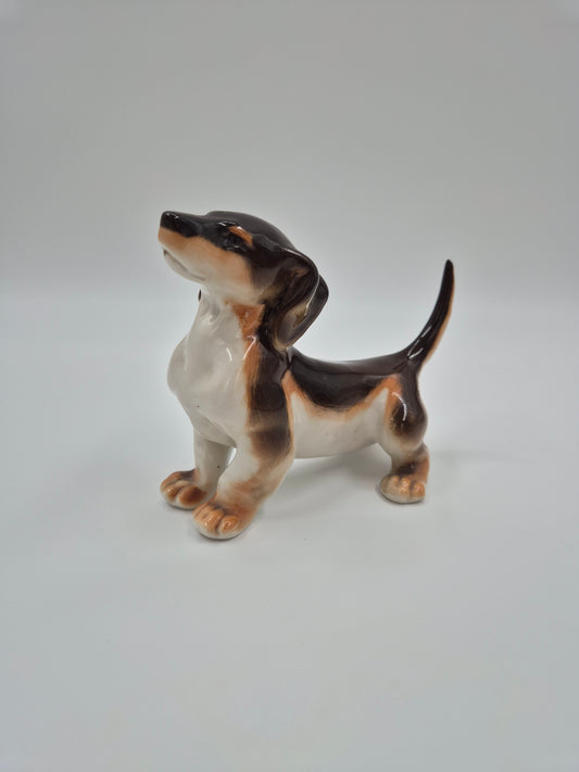 Vintage Lomonosov Dachshund Figurine