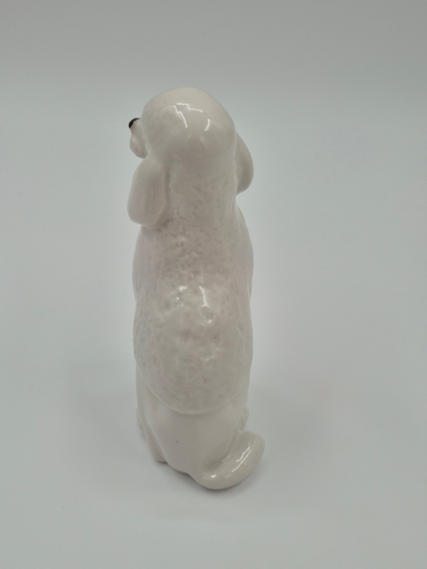 figurine caniche Lomonossov vintage
