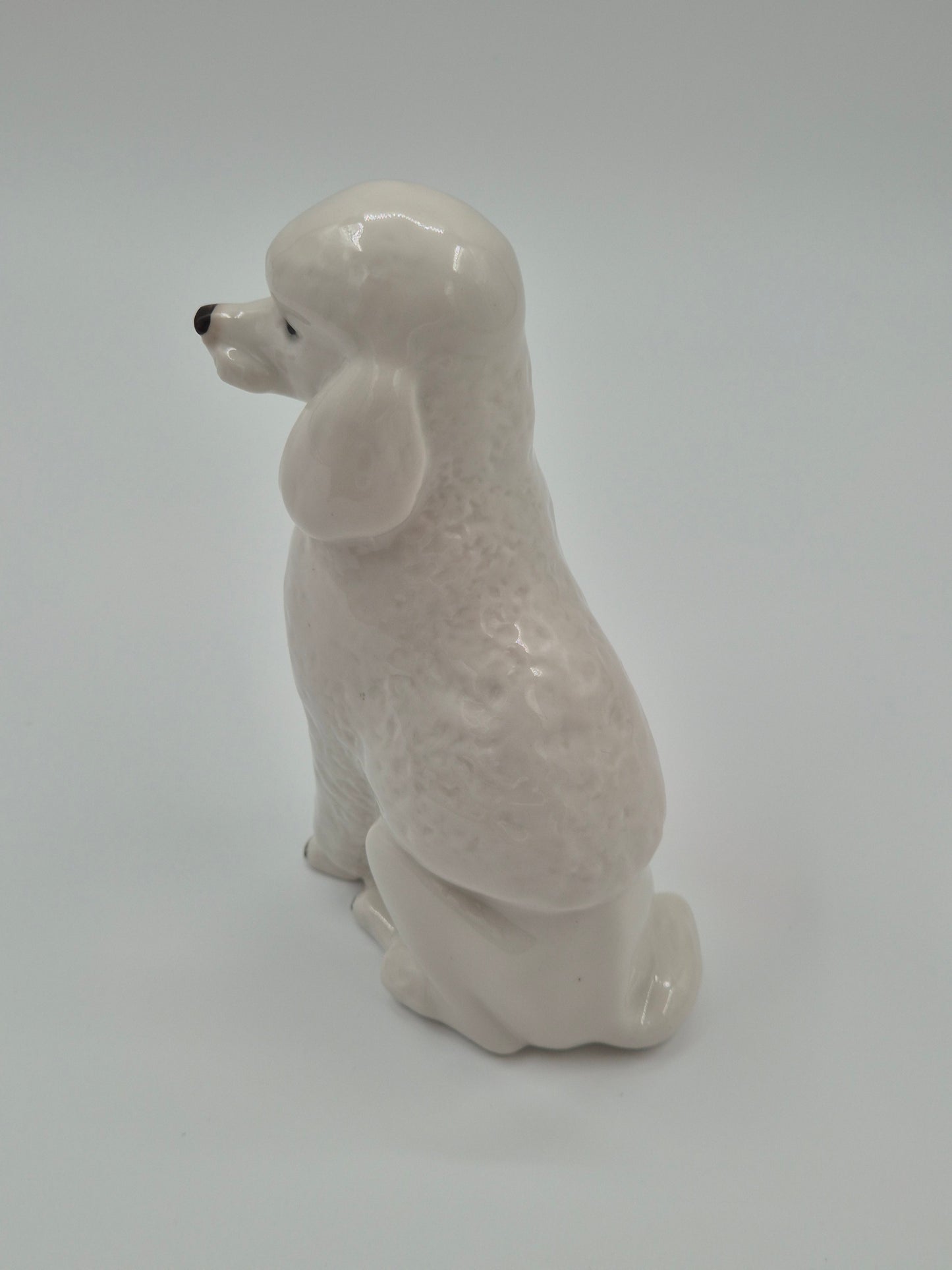 figurine caniche Lomonossov vintage