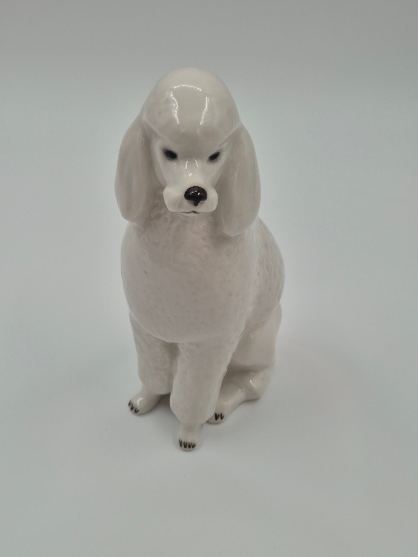 figurine caniche Lomonossov vintage