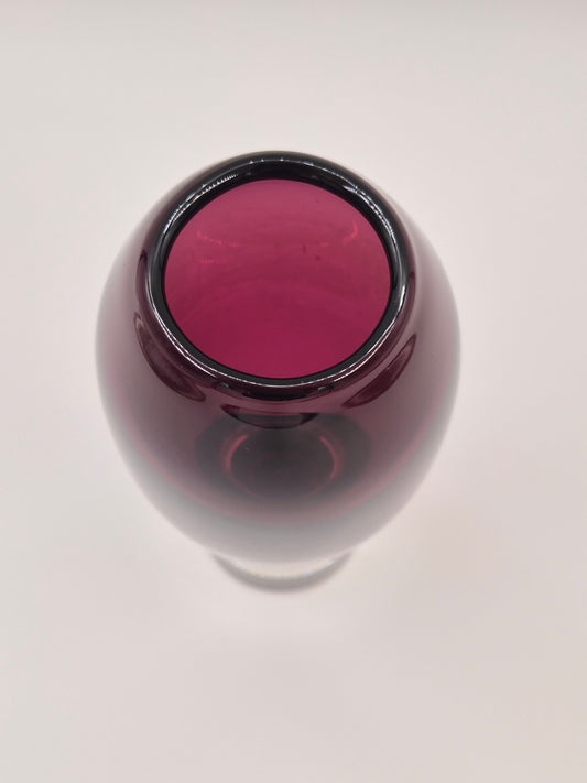 Aimo Okkolin "Nimipäivä" vaas - Gesigneerd Fins kunstglas uit het midden van de eeuw