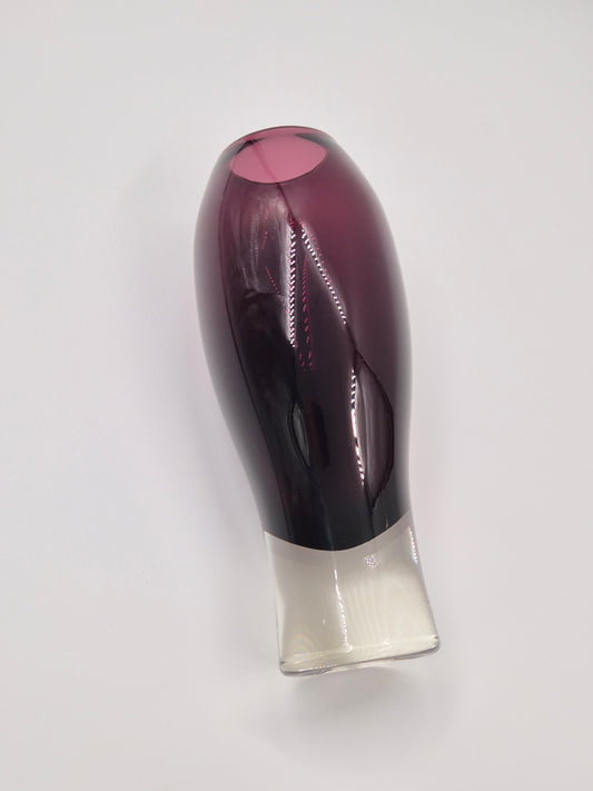 Aimo Okkolin "Nimipäivä" Vase – Signed Mid-Century Finnish Art Glass