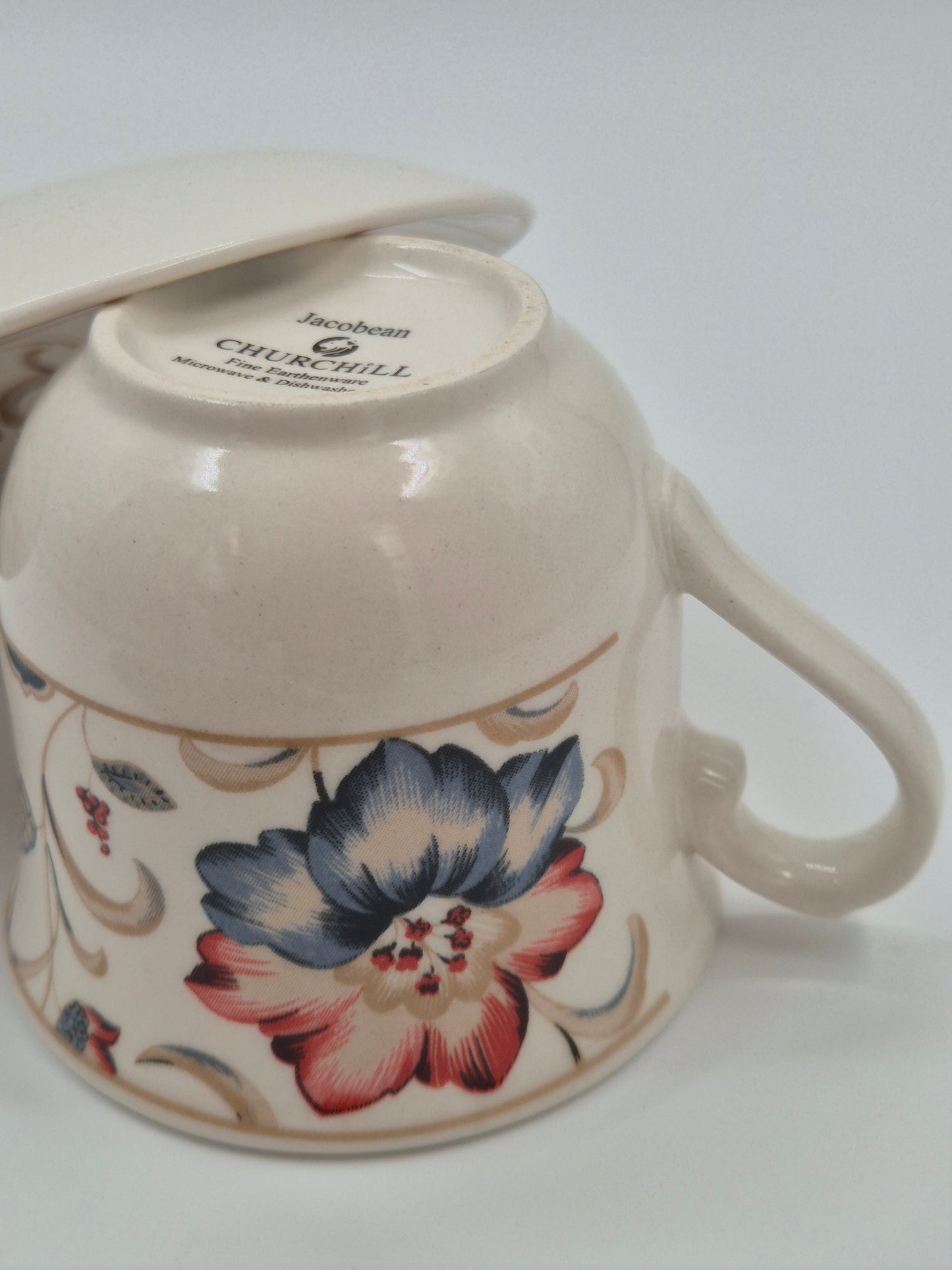 Vintage Churchill Jacobean kop en schotel