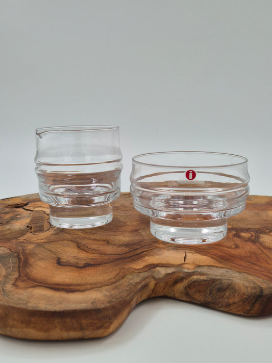Iittala Pisararengas Suikerpot en melkkan – Timo Sarpaneva