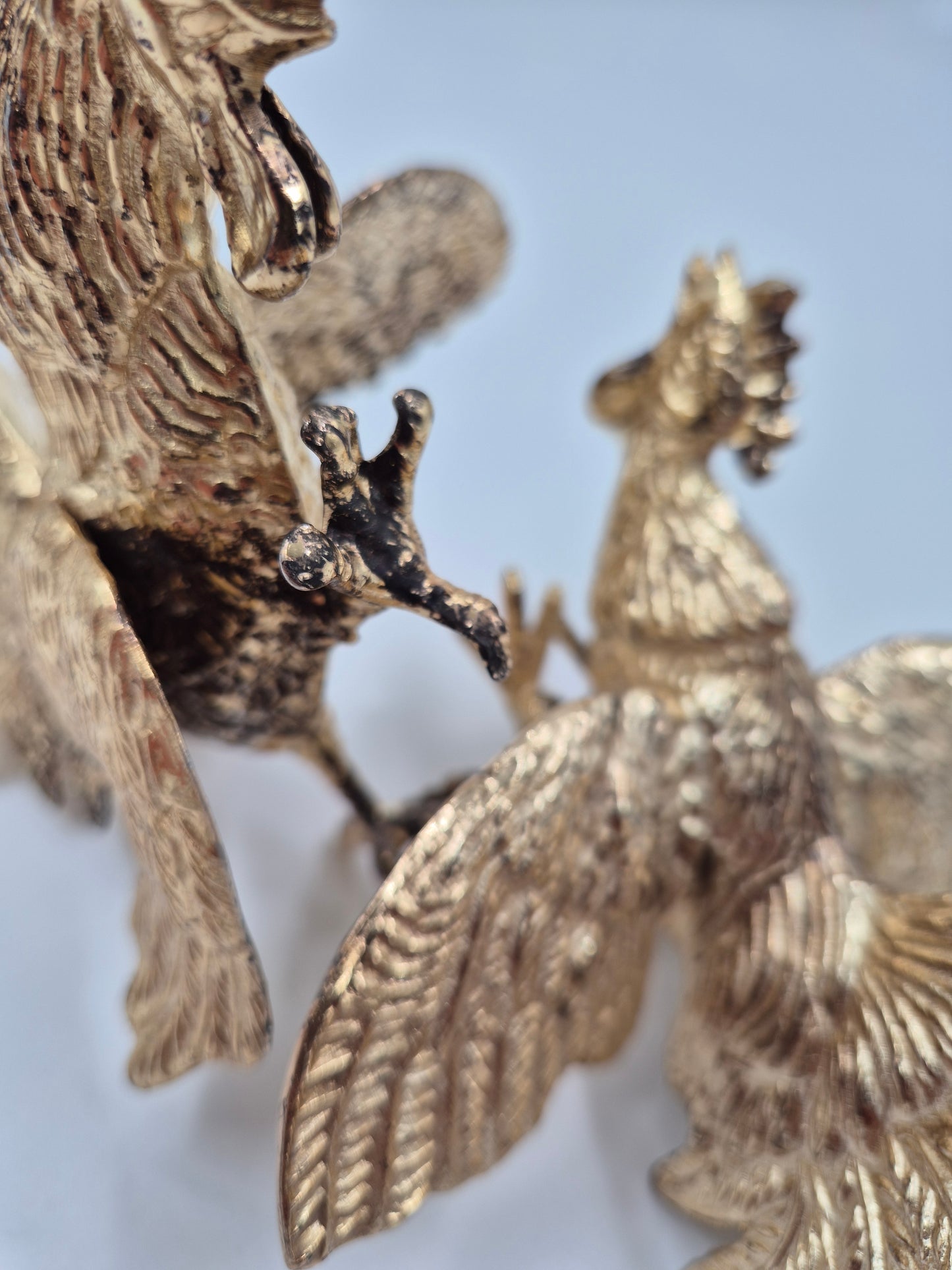 Vintage Metal Rooster Sculpture