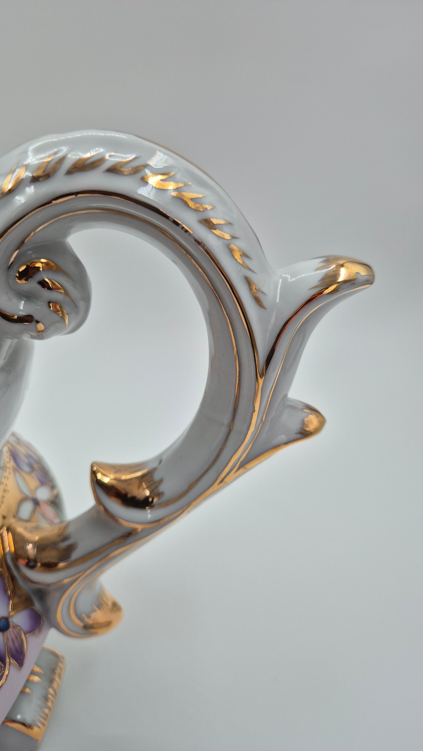 Chinese Vintage Tureen - Hand Painted Porcelain Antique Serving Dish