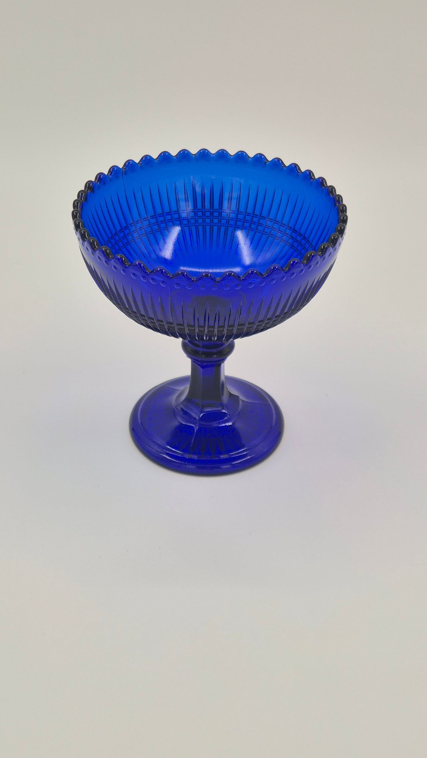 Nuutajärvi Notsjö Blue Glass Bowl – Vintage Finnish Design