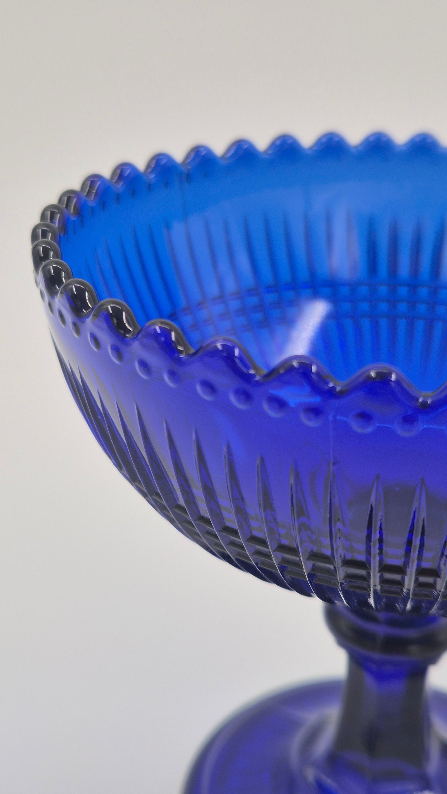 Nuutajärvi Notsjö Blue Glass Bowl – Vintage Finnish Design