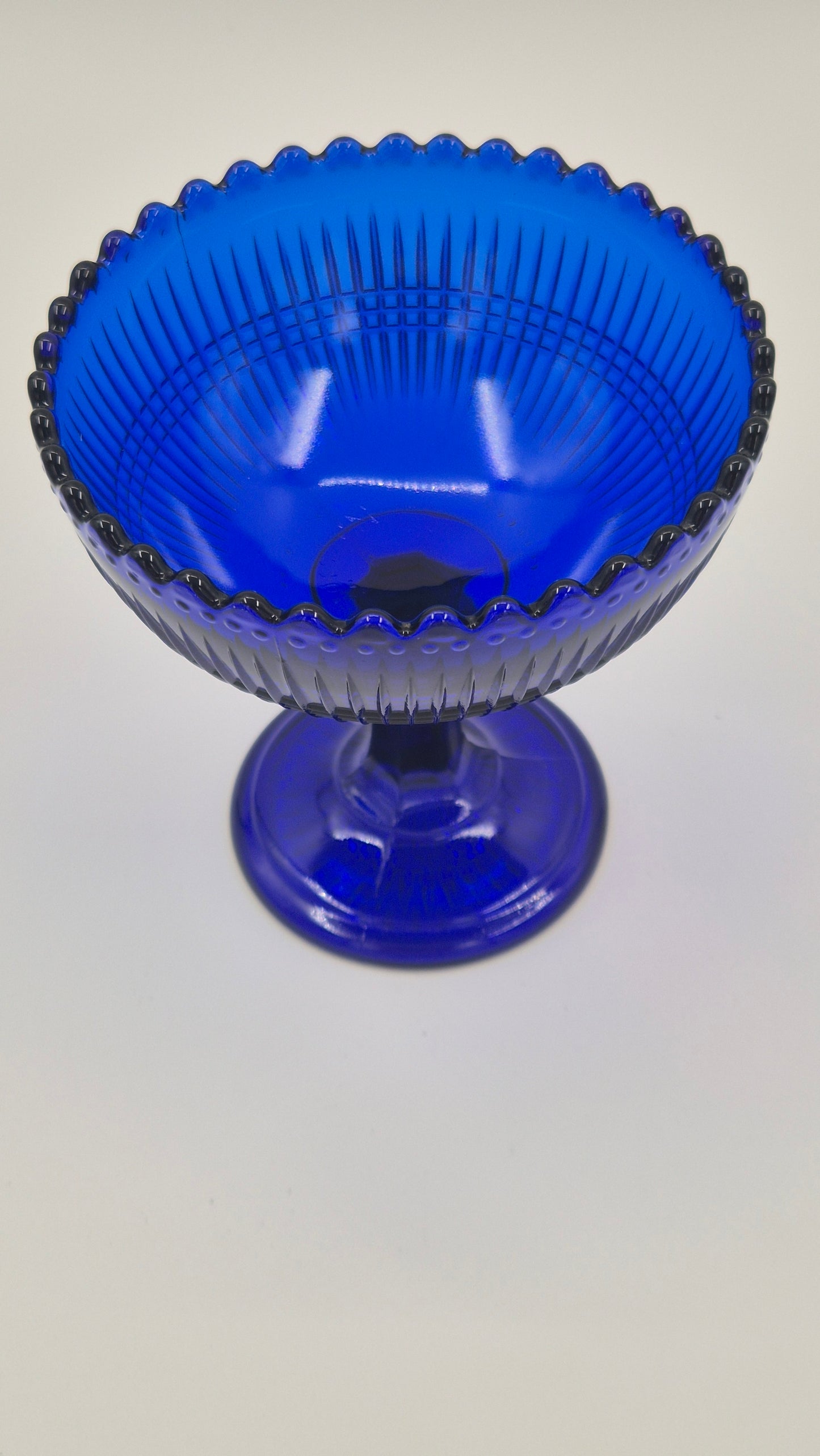 Nuutajärvi Notsjö Blue Glass Bowl – Vintage Finnish Design