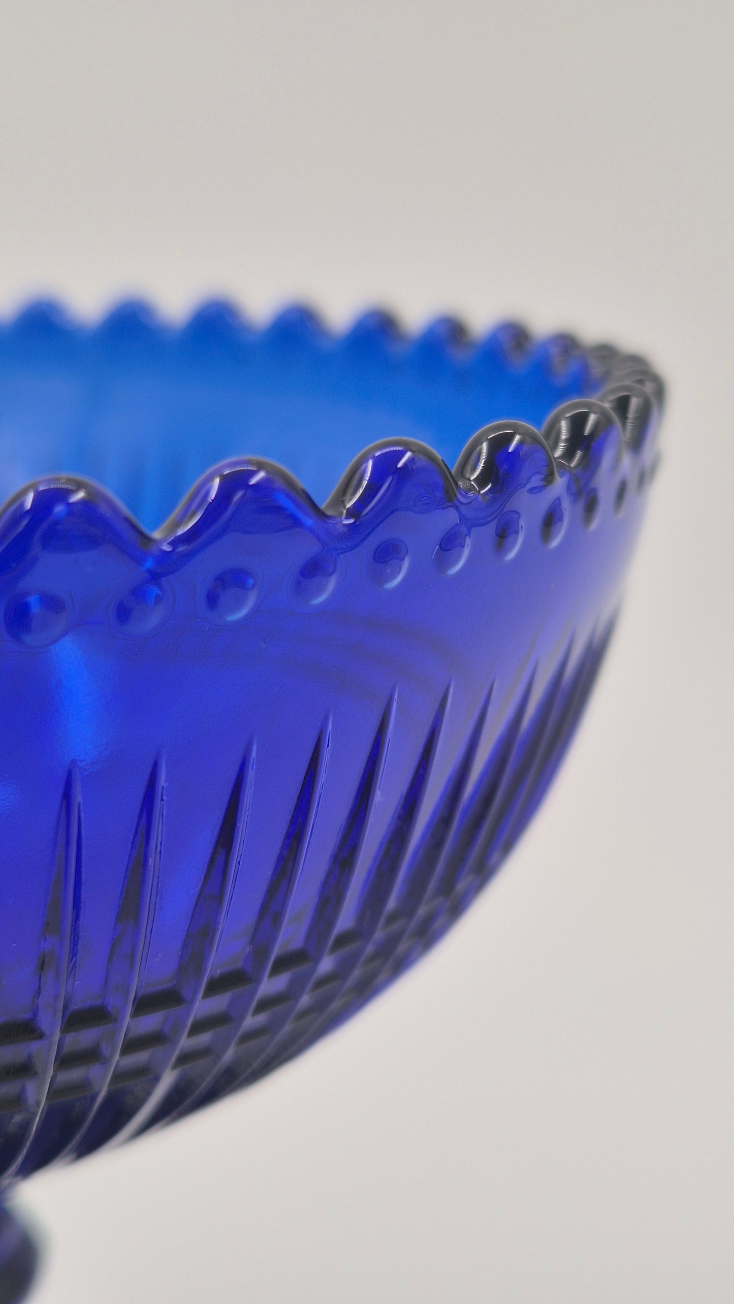 Nuutajärvi Notsjö Blue Glass Bowl – Vintage Finnish Design