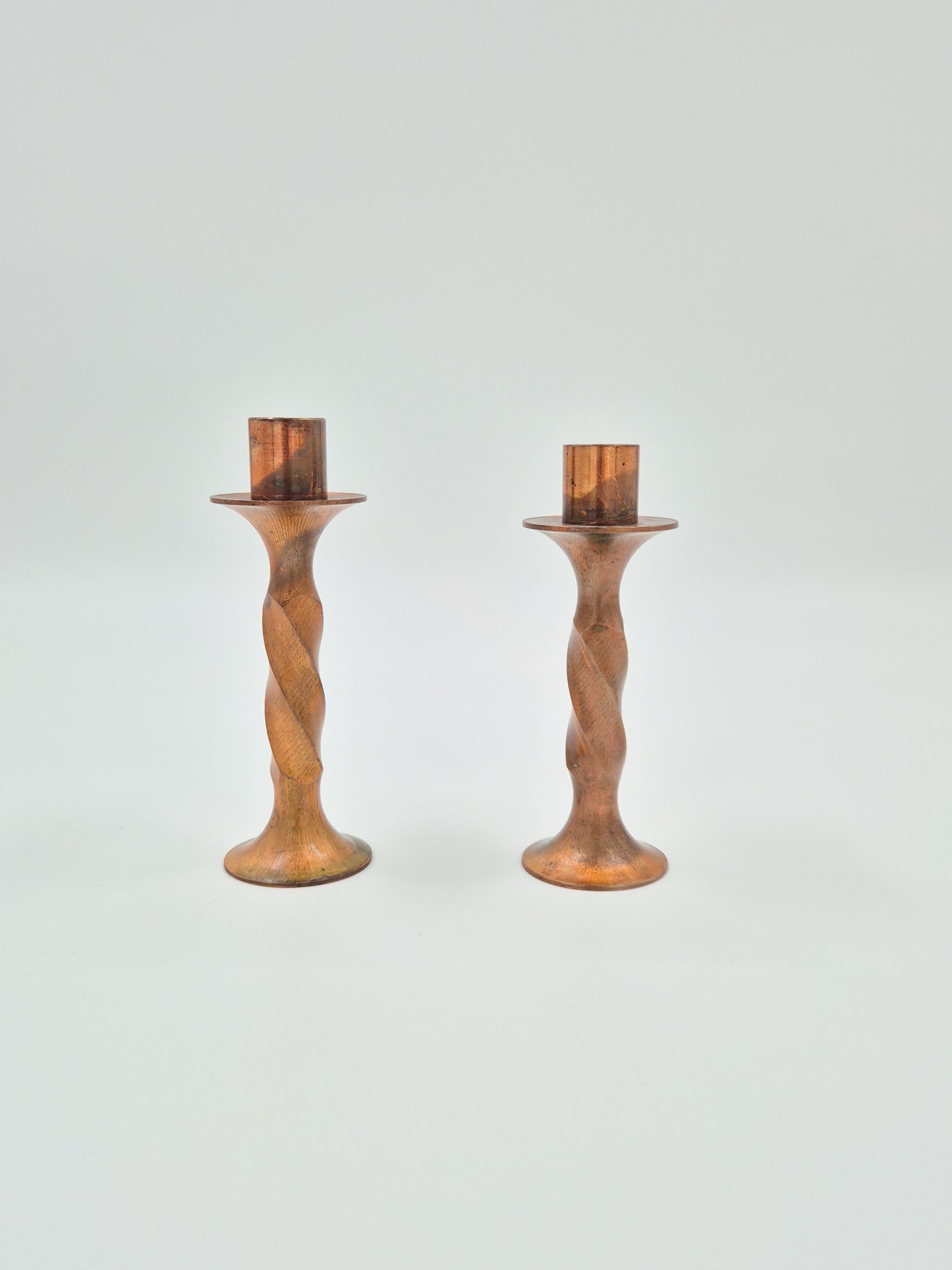 Vintage Brass Candle Holders (Set of 2)