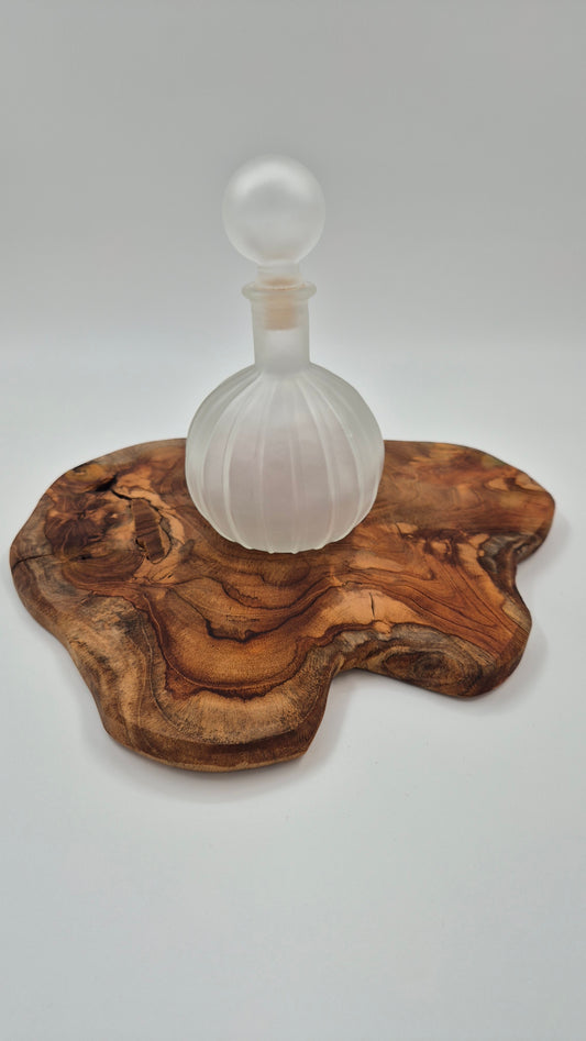 1950s Frosted Glass Vanity Perfume Bottle