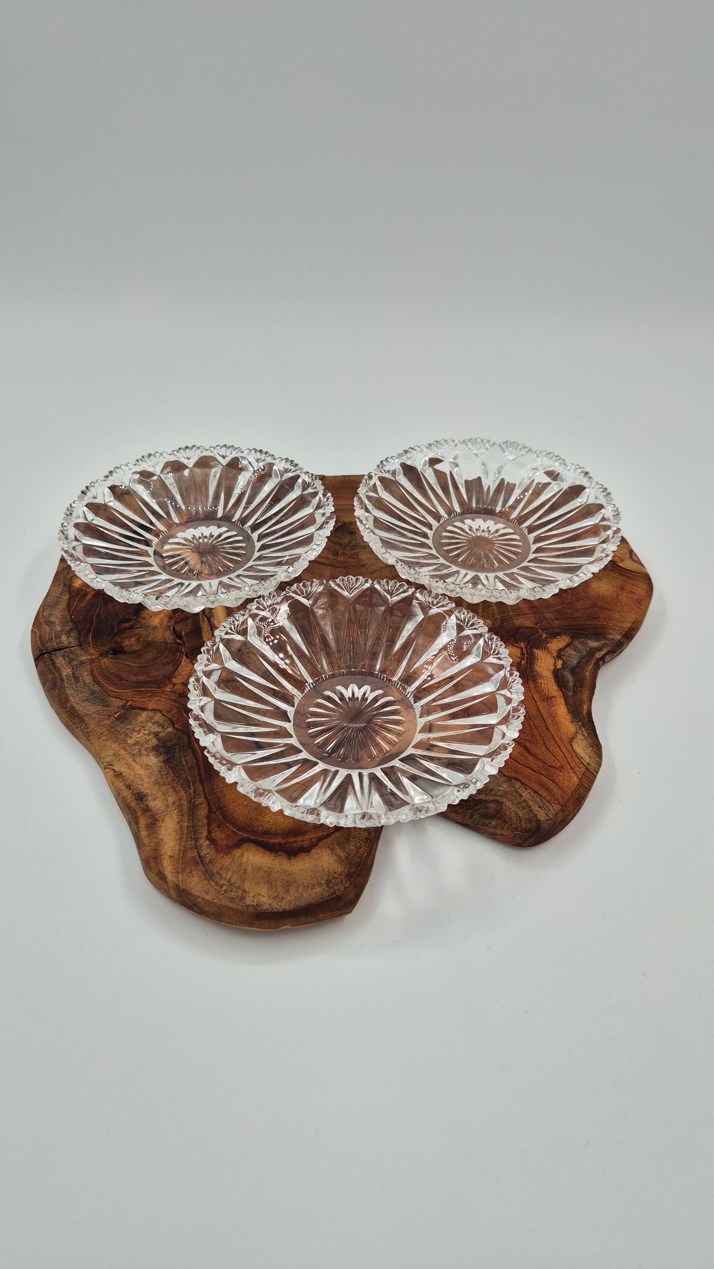 Vintage Glass Dessert Plate (Set of Six)