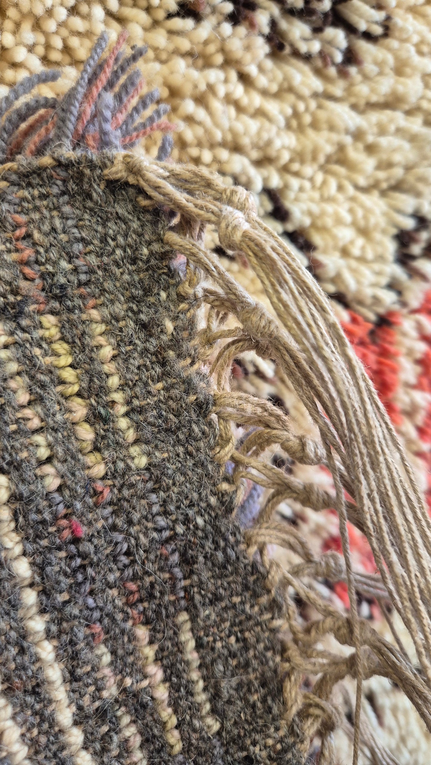 Vintage Finnish Wall Rug "Kukkamaljakko" by Laila Karttunen