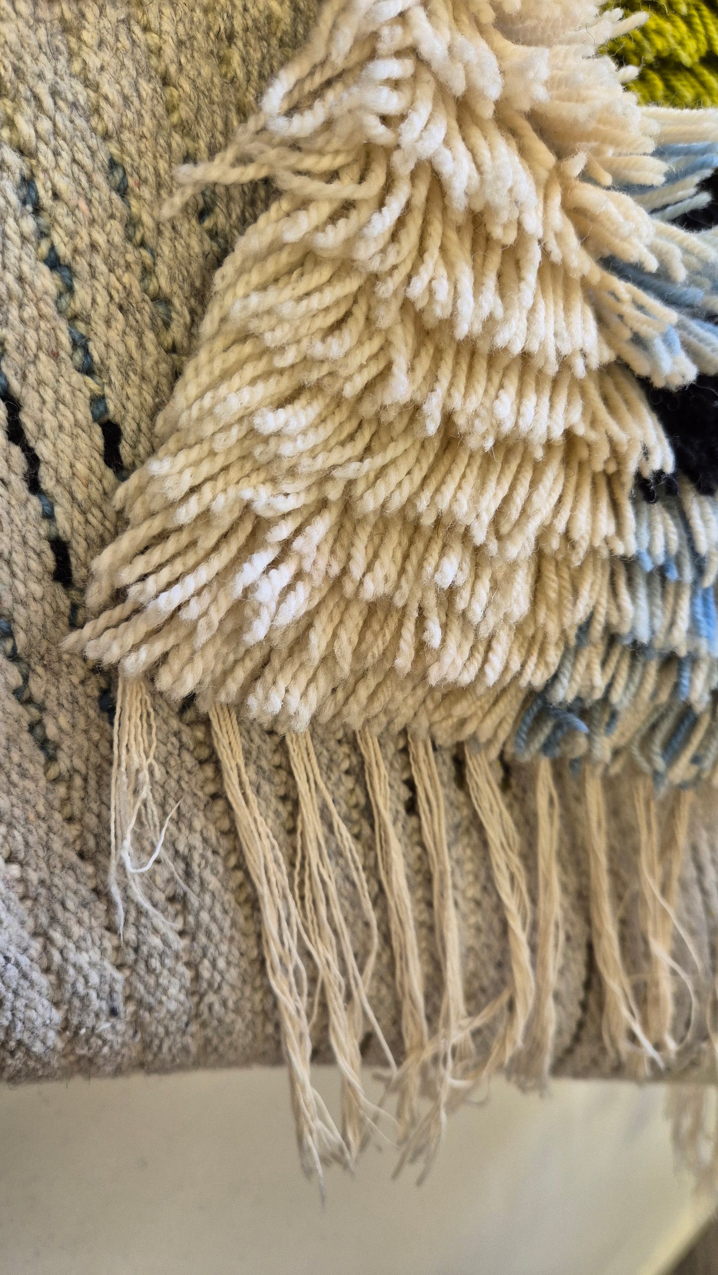 Vintage Finnish Wall Rug by Kirsti Iivessalo – Scandinavian Textile Art