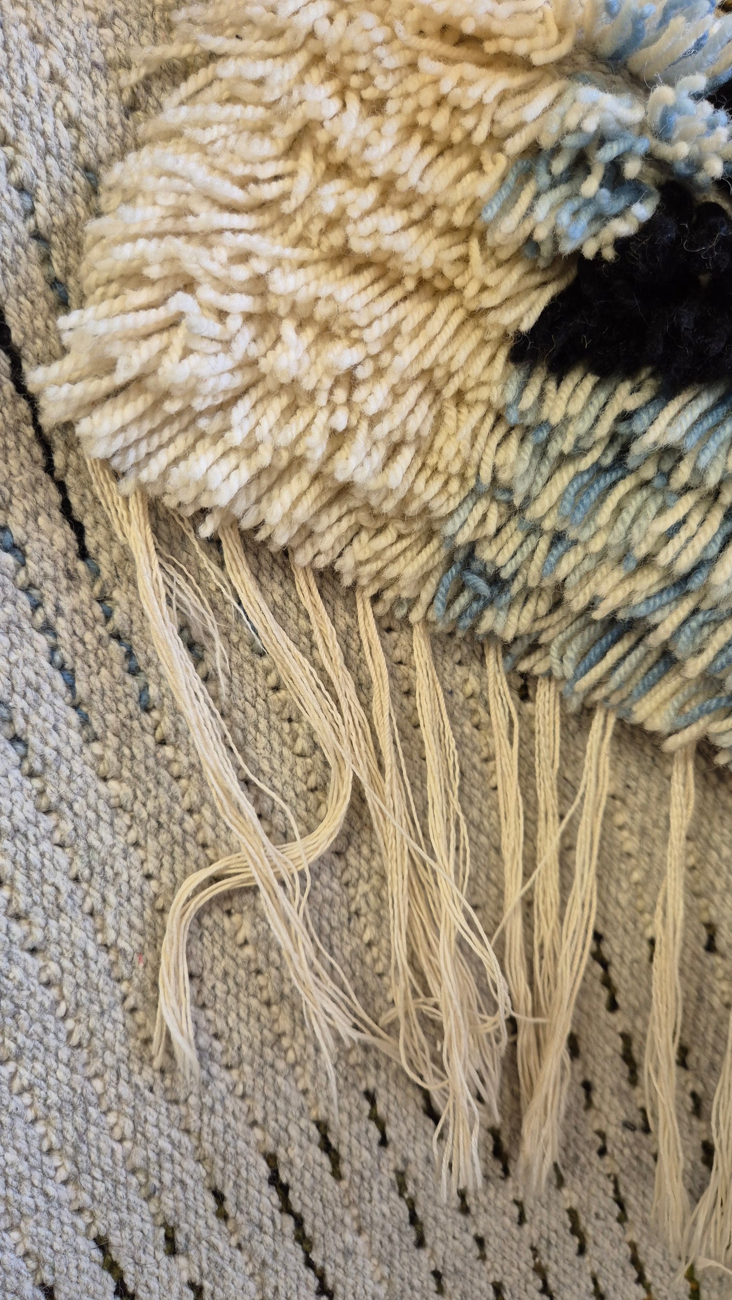 Vintage Finnish Wall Rug by Kirsti Iivessalo – Scandinavian Textile Art