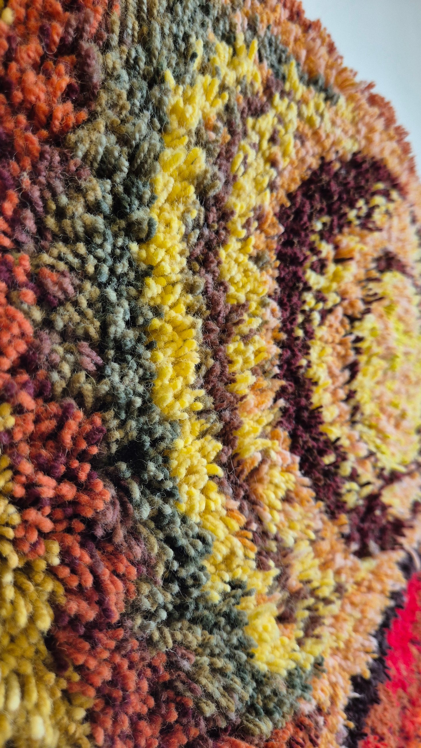 Vintage Finnish Wall Rug – Scandinavian Textile Art