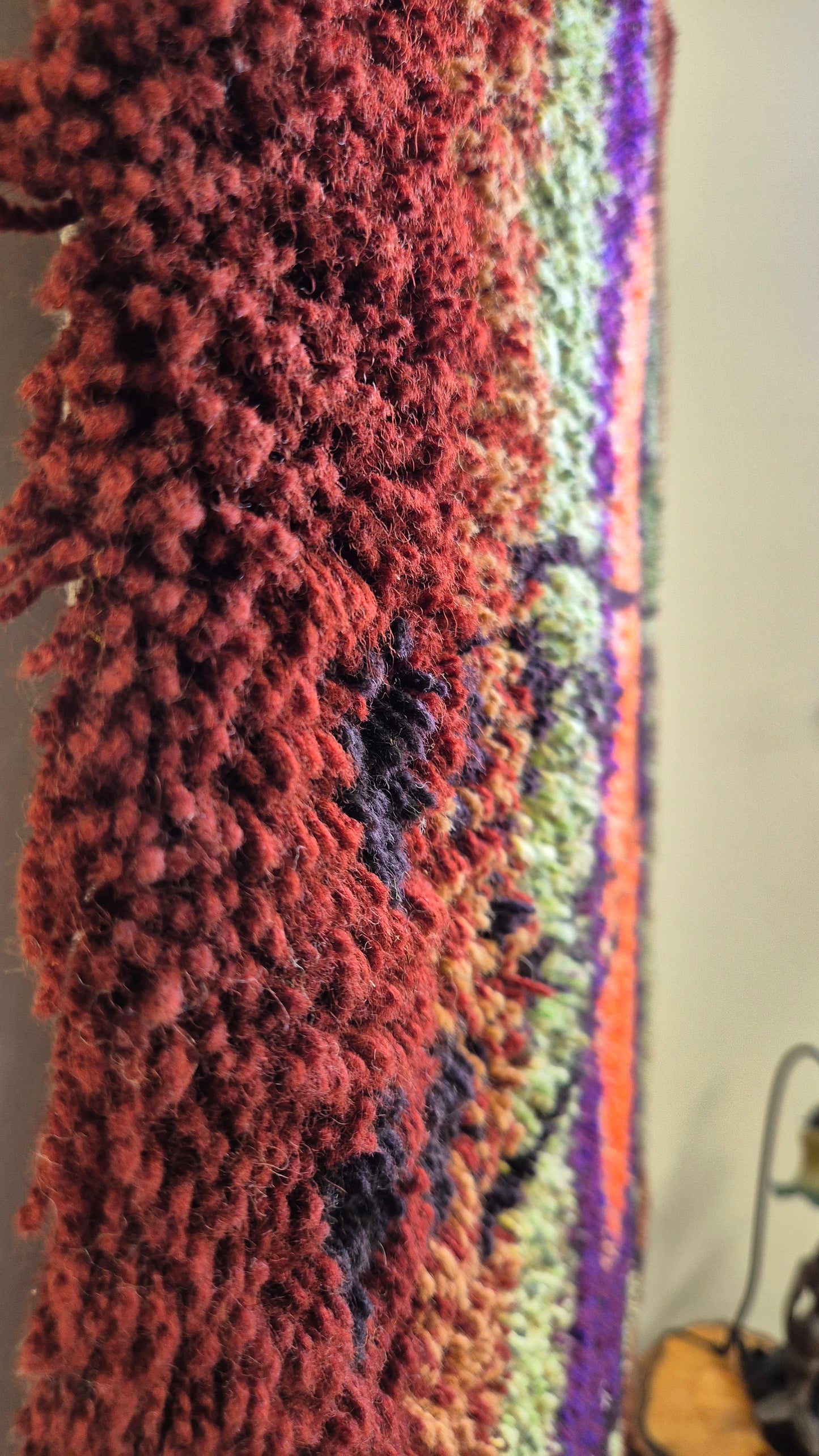 Vintage Finnish Wall Rug by Hannamaija Teisko – Scandinavian Textile Art