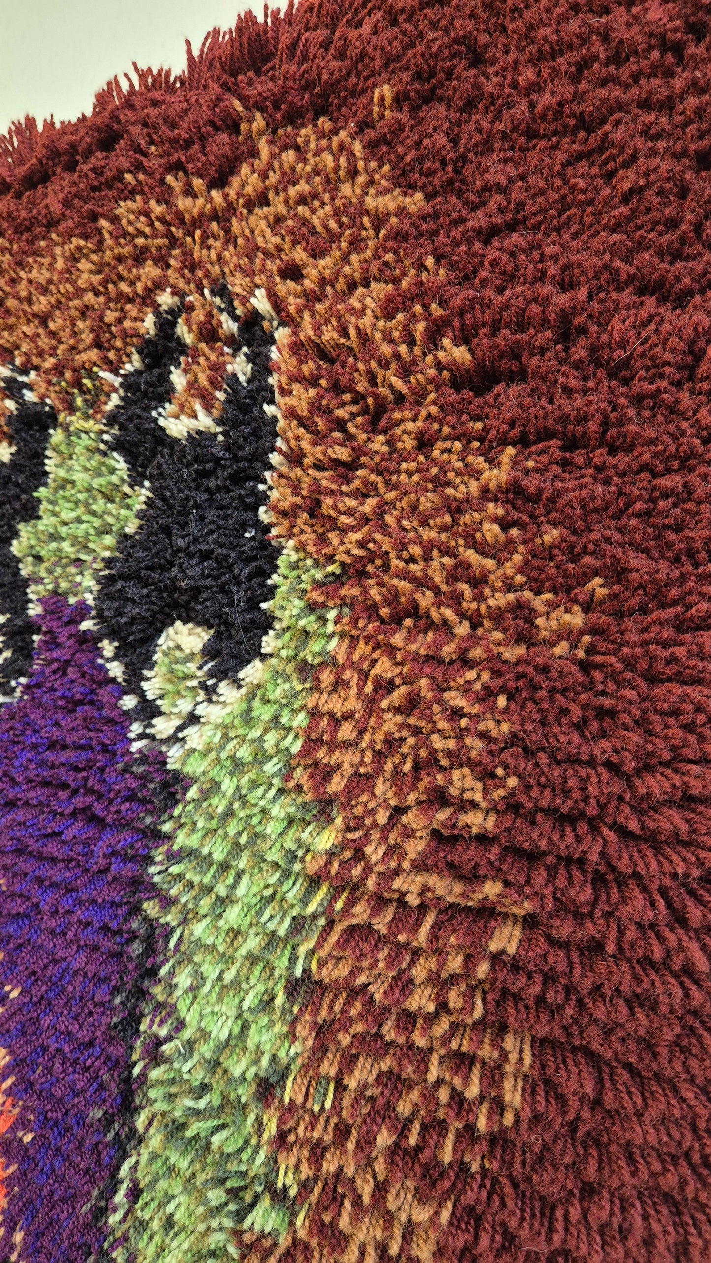 Vintage Finnish Wall Rug by Hannamaija Teisko – Scandinavian Textile Art