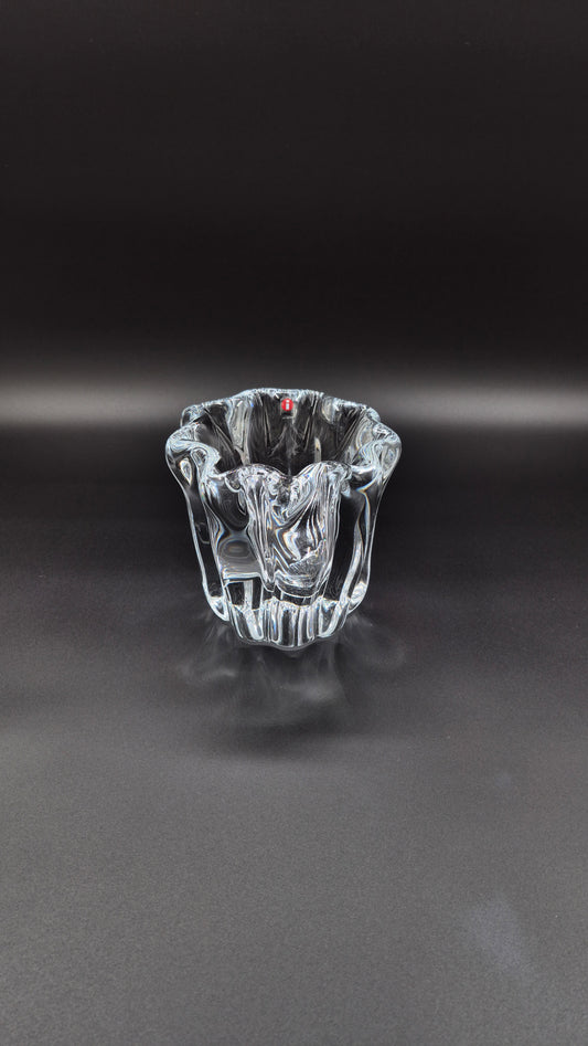 Tapio Wirkkala “Kalvolan Kanto” Vase – Signed Finnish Art Glass by Iittala (2009 Edition)