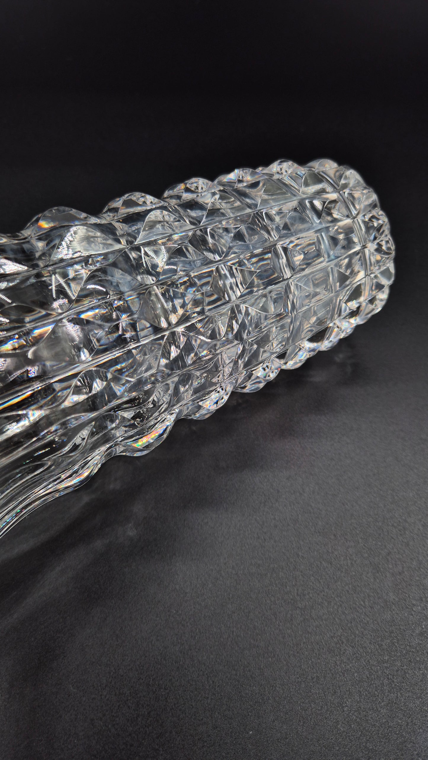 Riihimäen Lasi Polar Vase – Vintage Finnish Mid-Century Glass