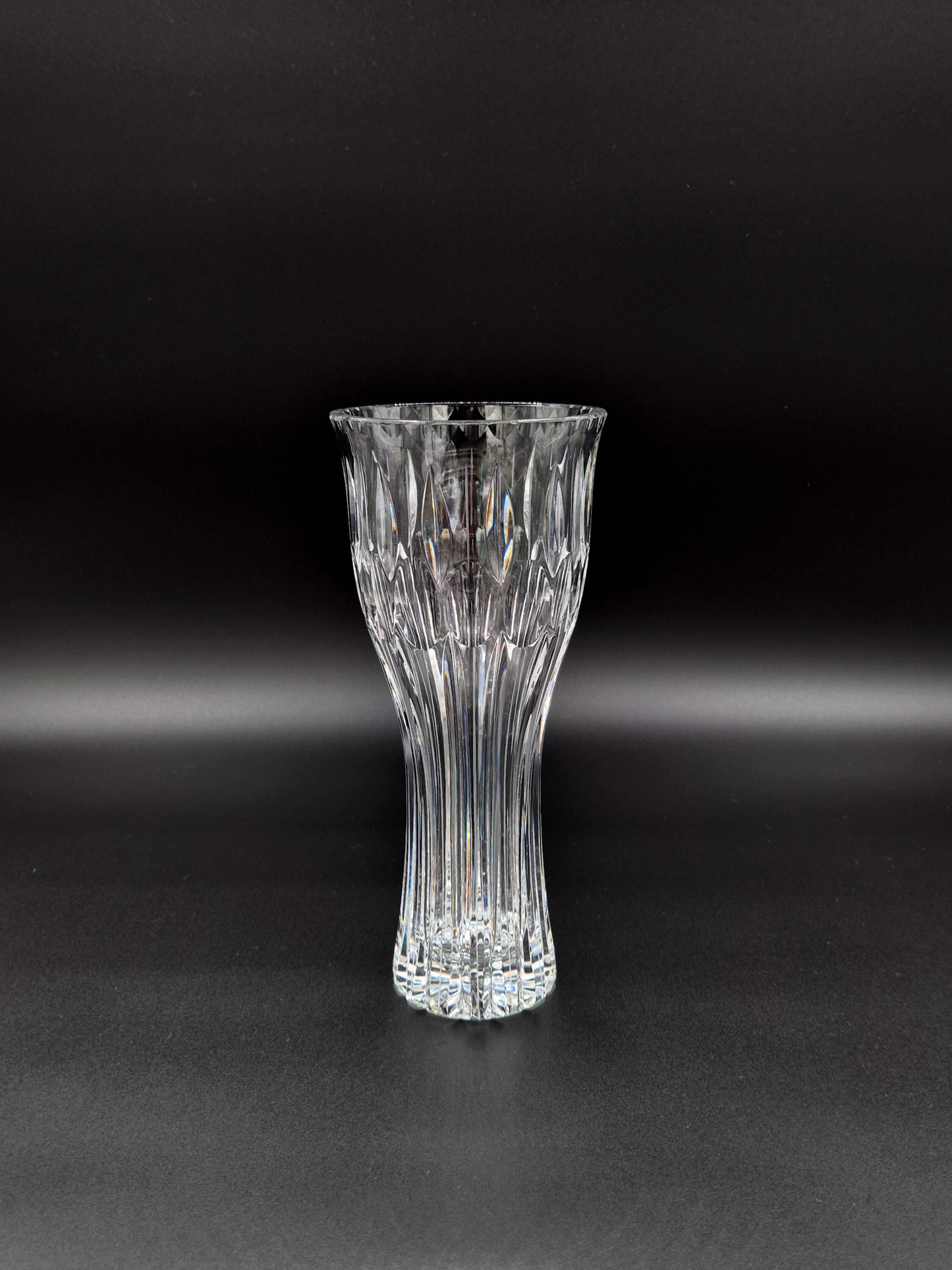 Riihimäen Lasi Crystal Vase by Aimo Okkolin – Finnish Mid-Century Design
