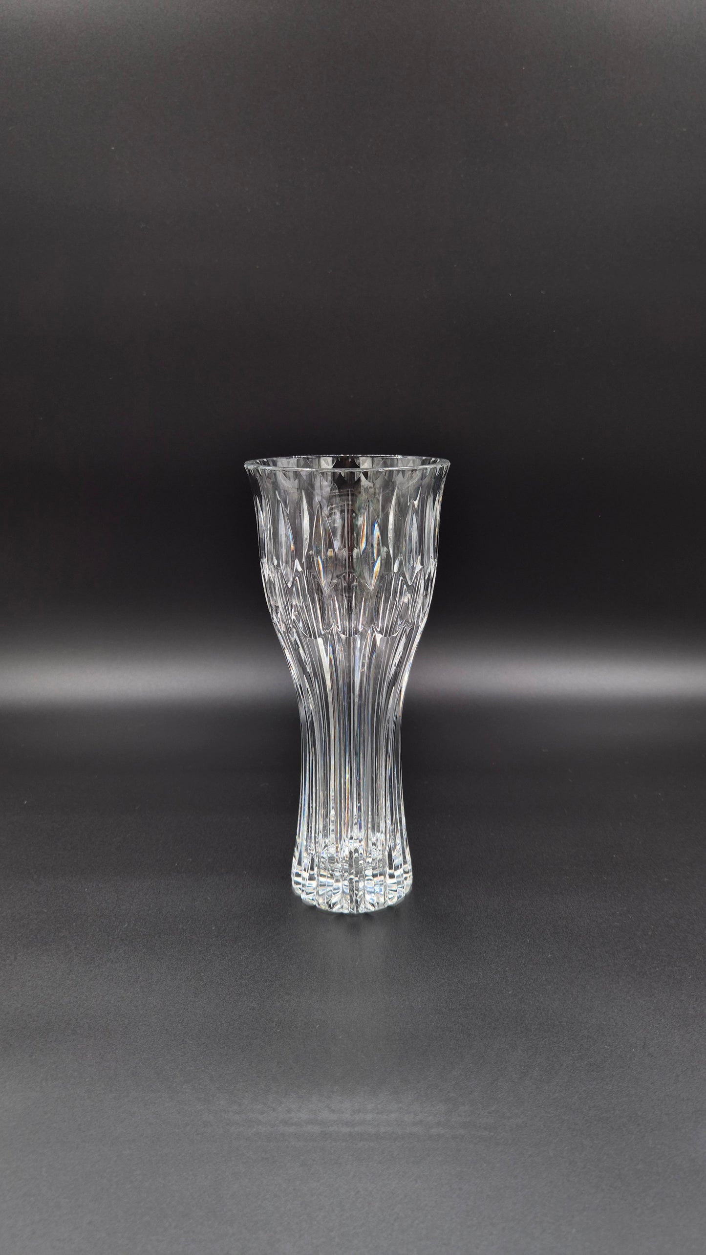 Riihimäen Lasi Crystal Vase by Aimo Okkolin – Finnish Mid-Century Design