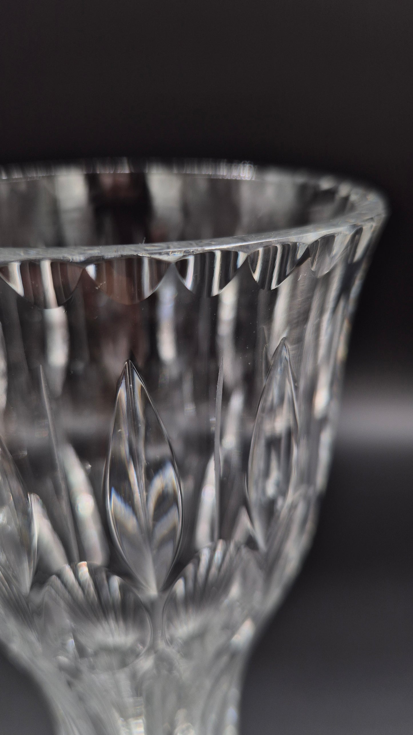 Riihimäen Lasi Crystal Vase by Aimo Okkolin – Finnish Mid-Century Design
