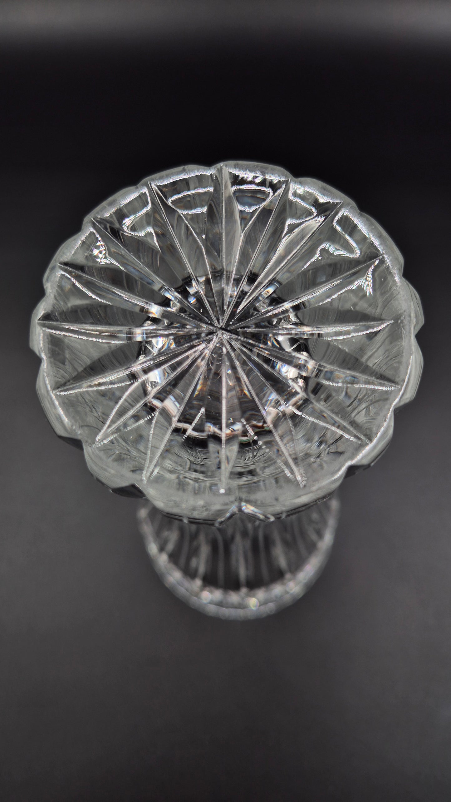 Riihimäen Lasi Crystal Vase by Aimo Okkolin – Finnish Mid-Century Design