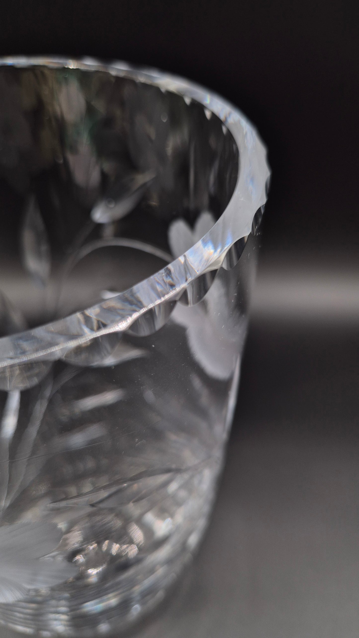 Large Crystal Vase. 28,5cm