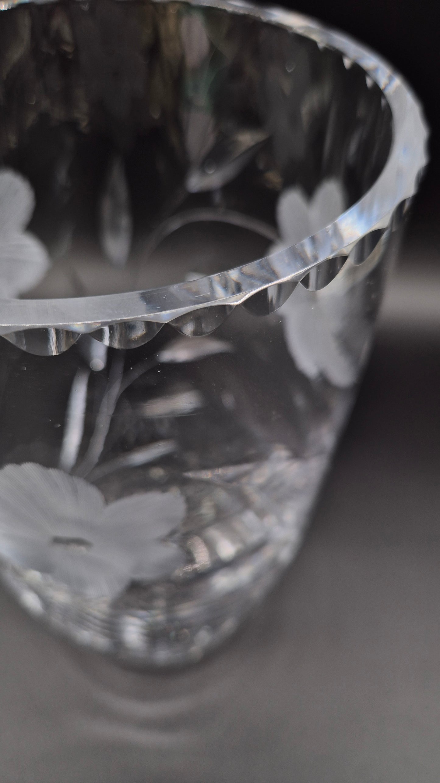 Large Crystal Vase. 28,5cm