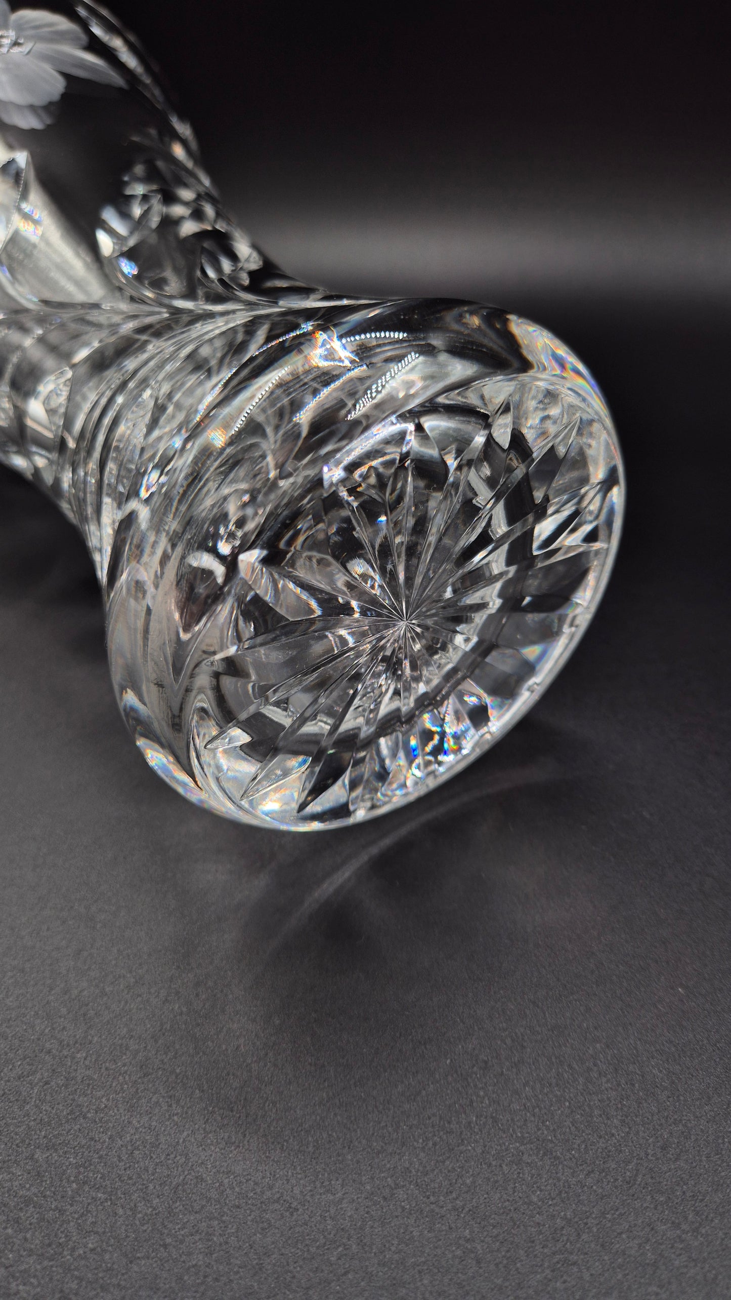 Riihimäen Lasi Selleri Crystal Vase - Aimo Okkolin Design
