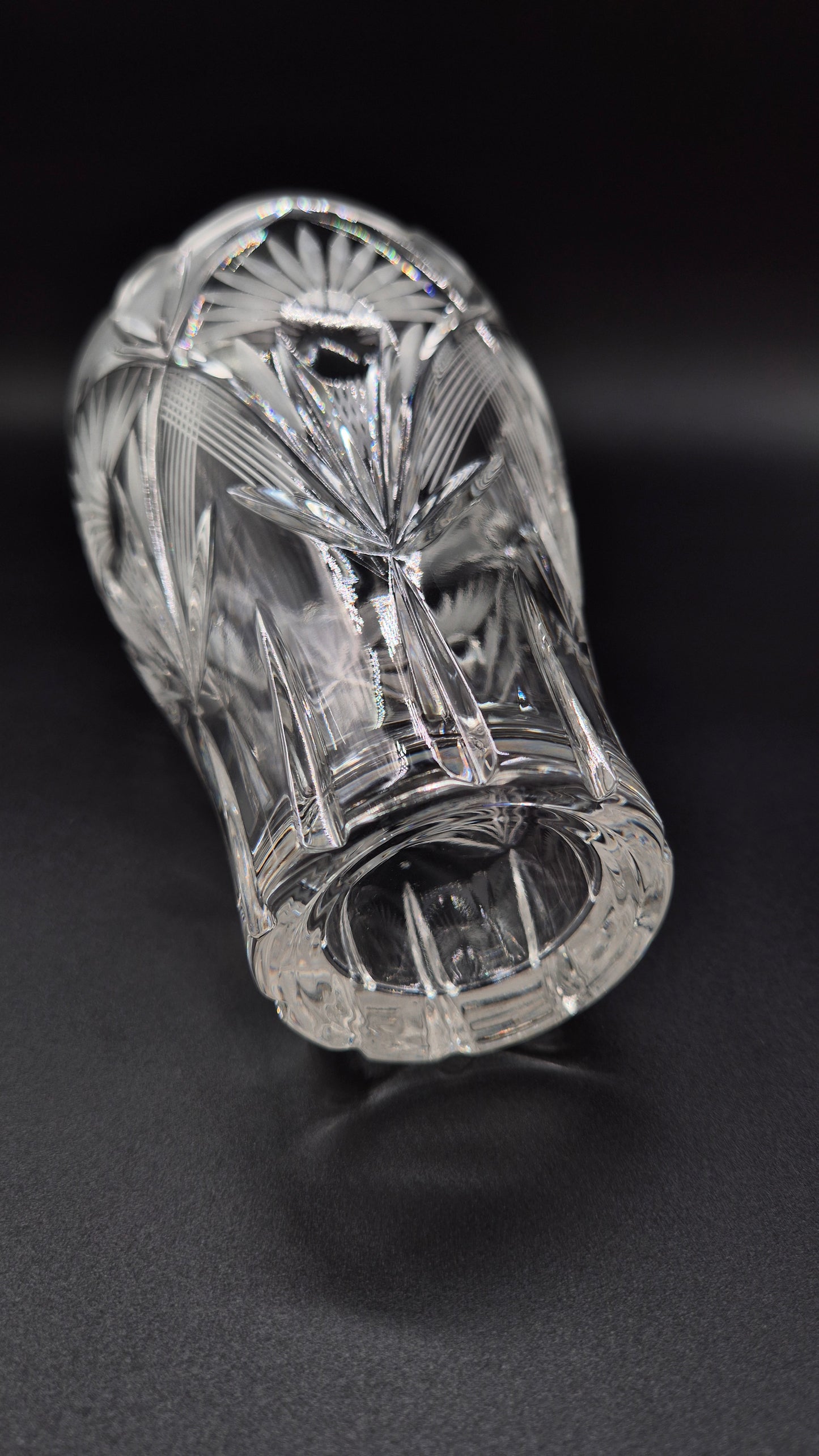 Vintage Crystal Vase – Elegant Cut Glass