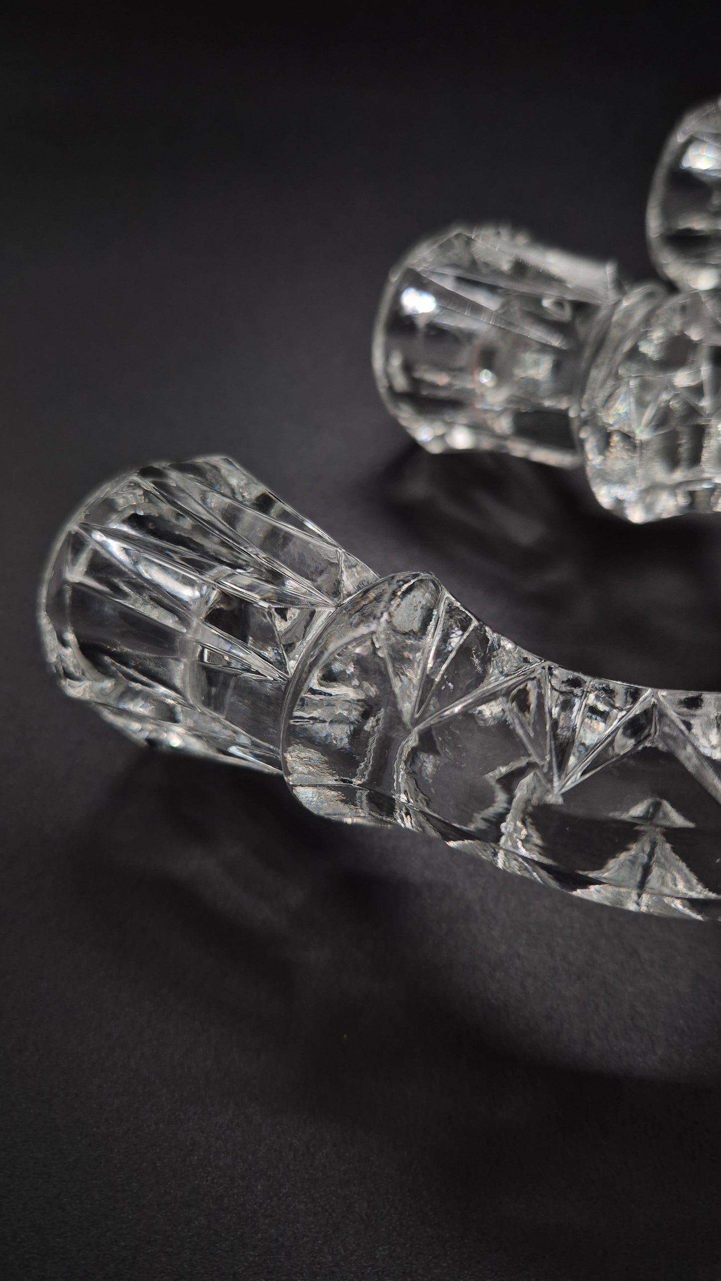 Art Deco Pressed Glass Candelabra