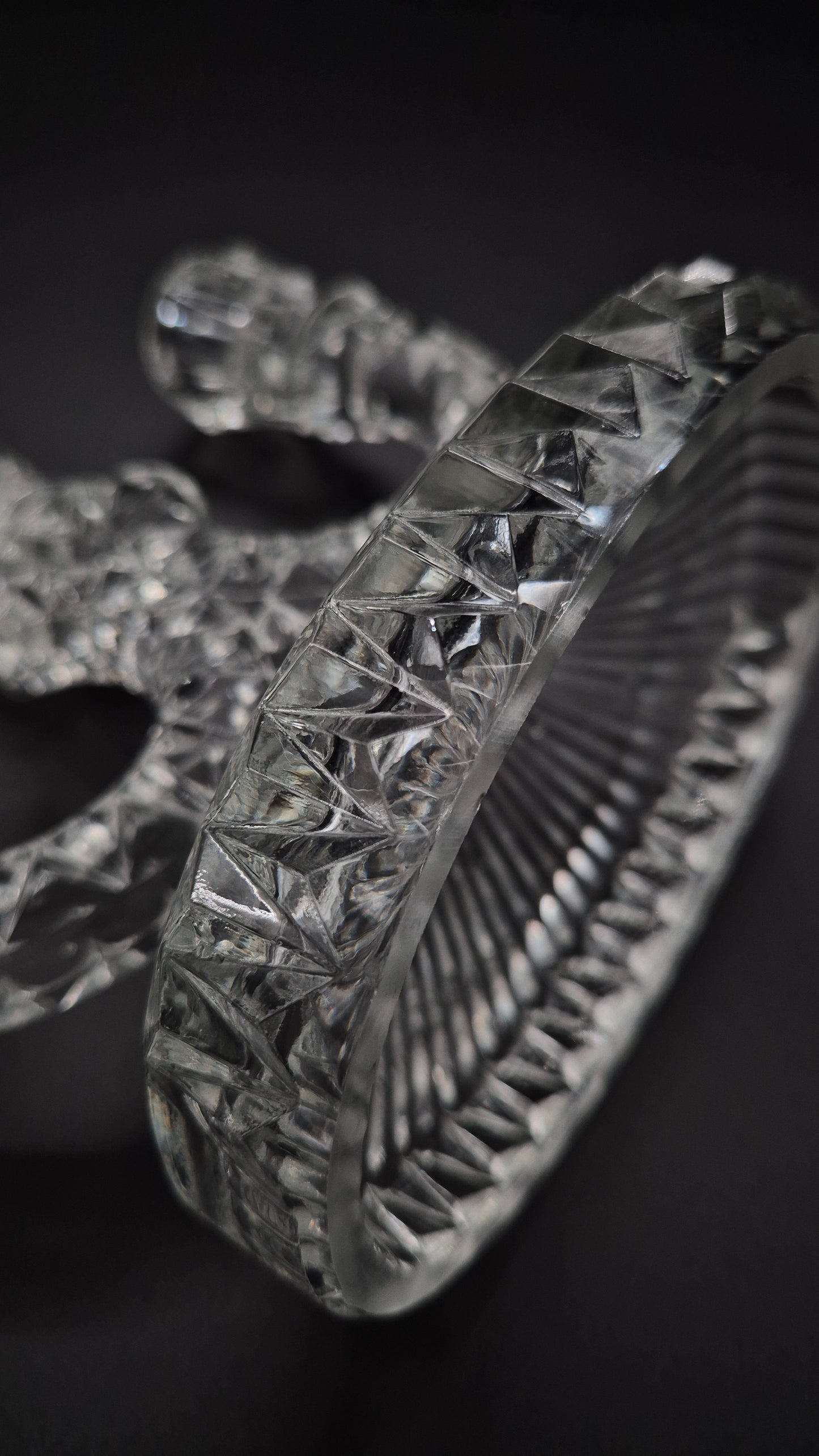 Art Deco Pressed Glass Candelabra