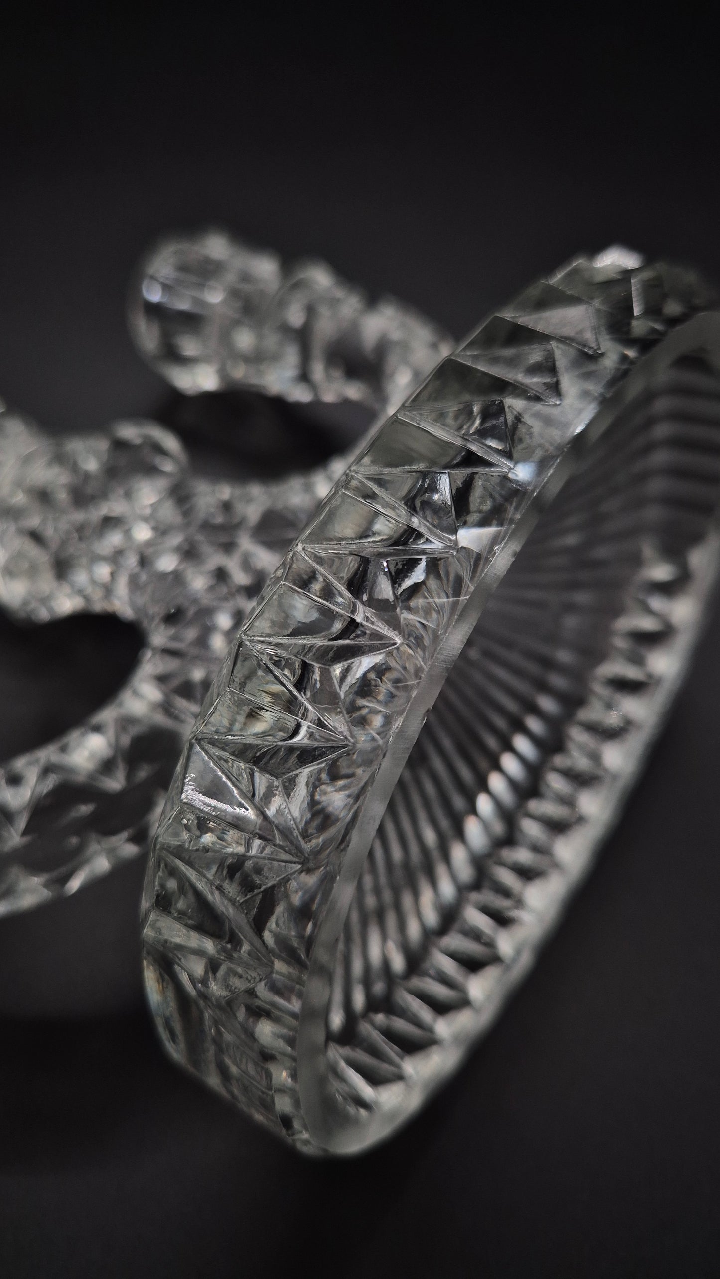 Art Deco Pressed Glass Candelabra