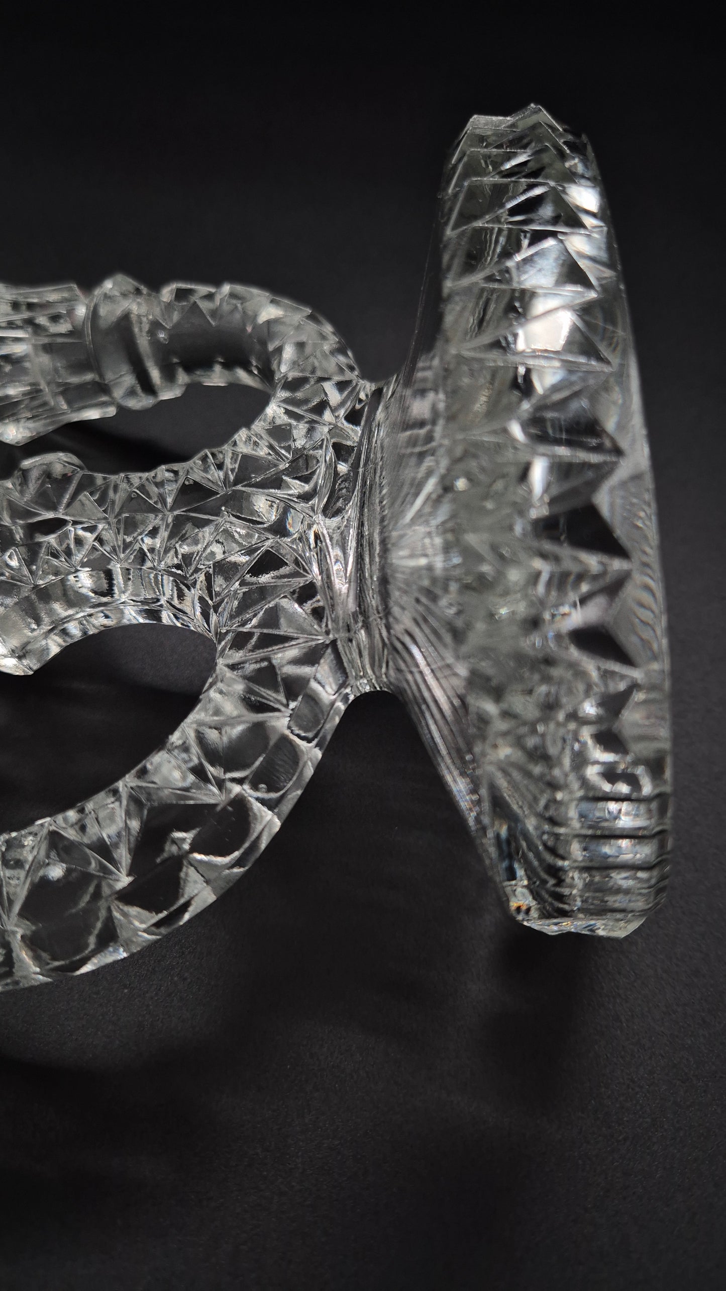 Art Deco Pressed Glass Candelabra