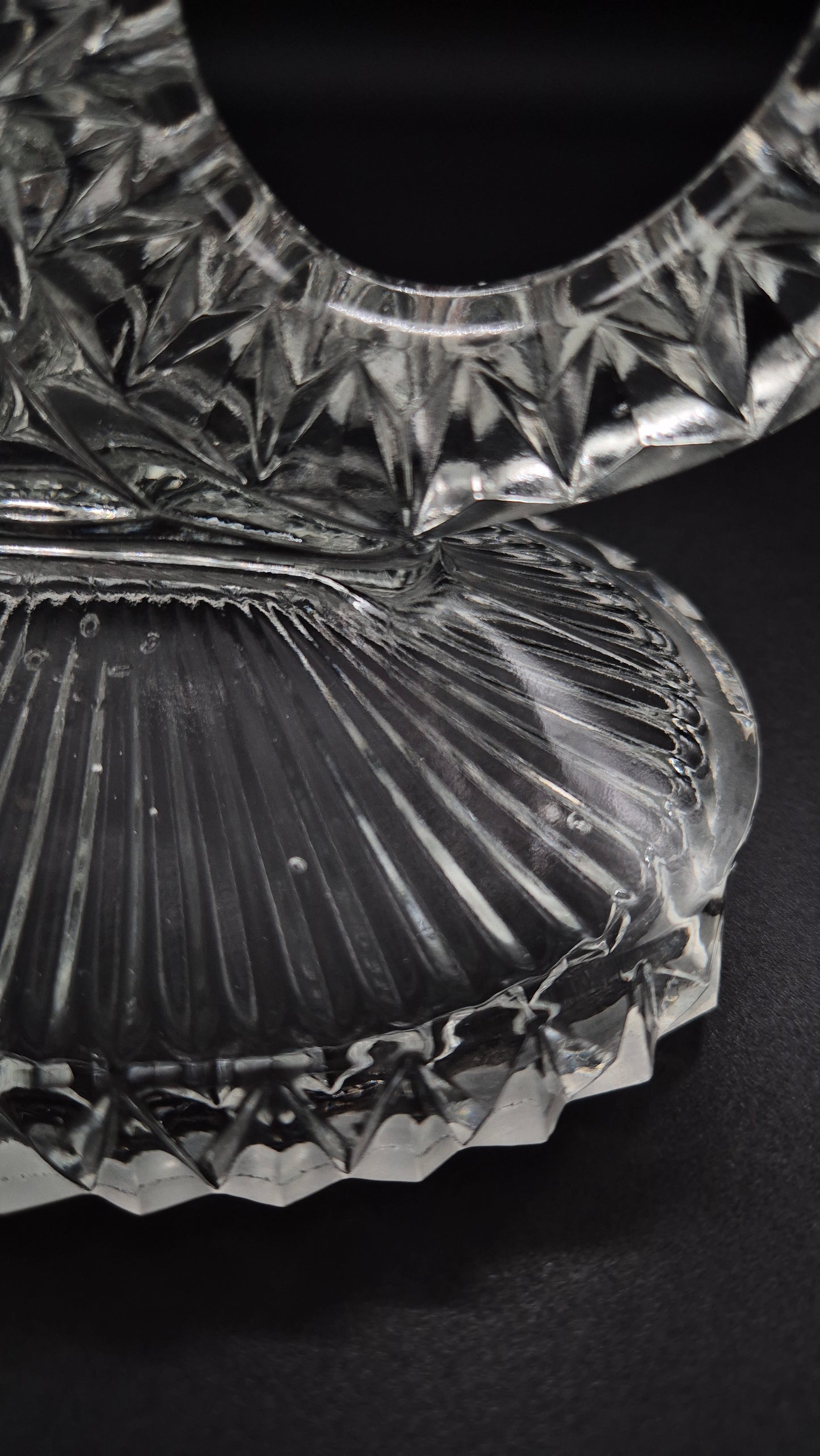 Art Deco Pressed Glass Candelabra