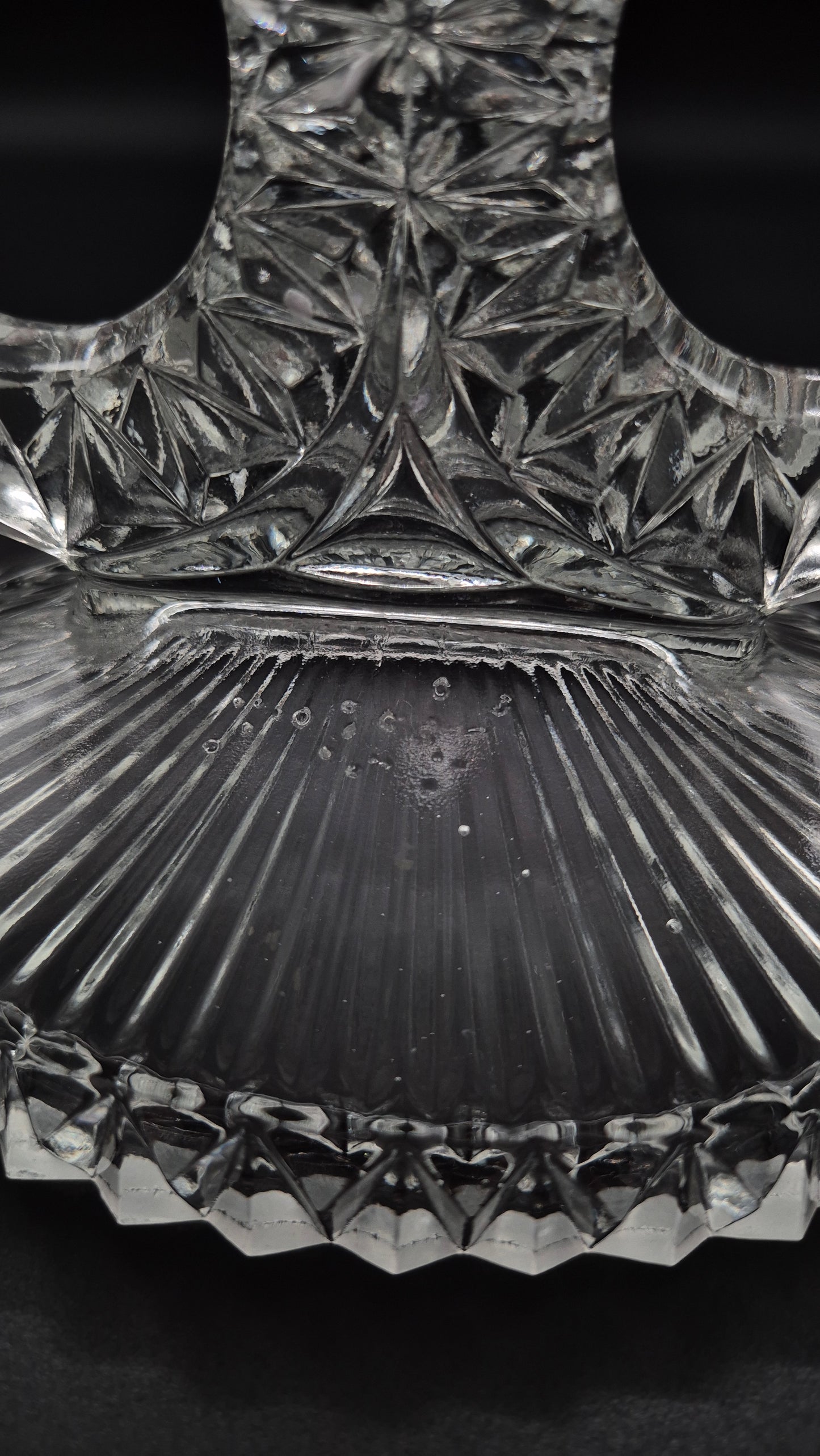 Art Deco Pressed Glass Candelabra