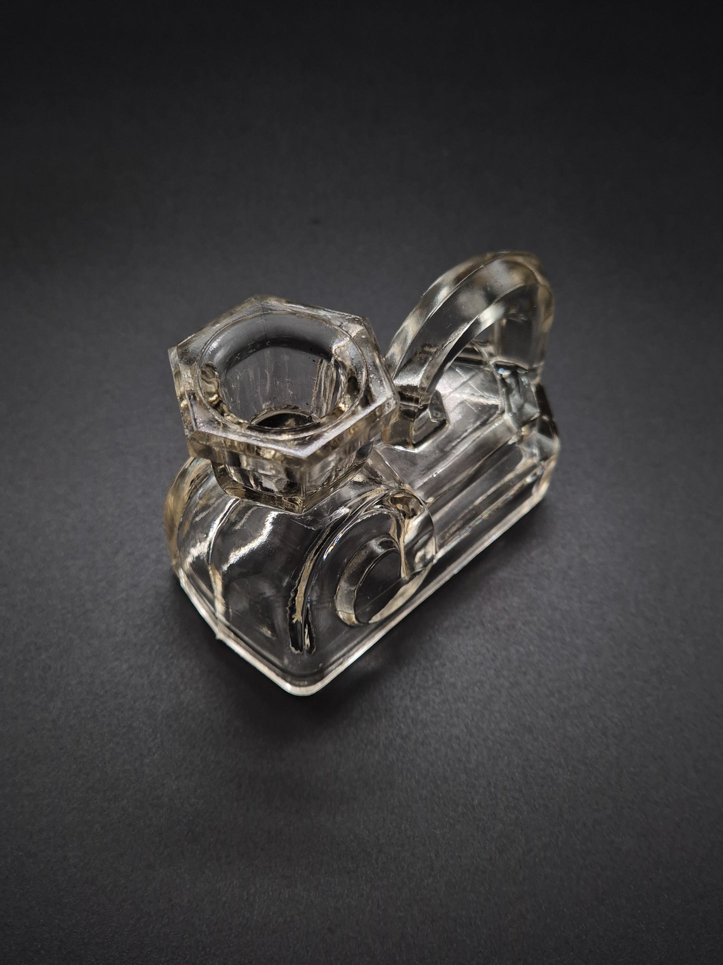 Bougeoir Art Déco en verre – Bougeoir vintage élégant