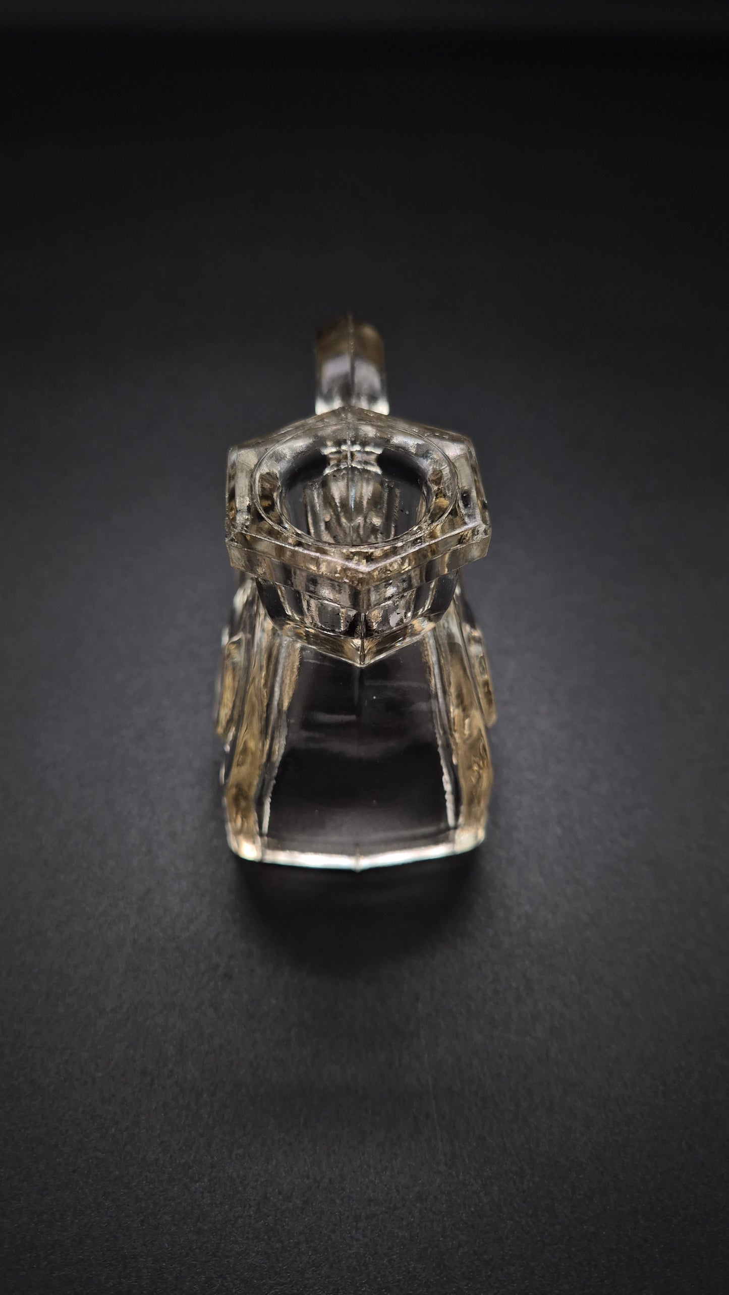 Art Deco Glass Candlestick – Vintage Elegant Candle Holder